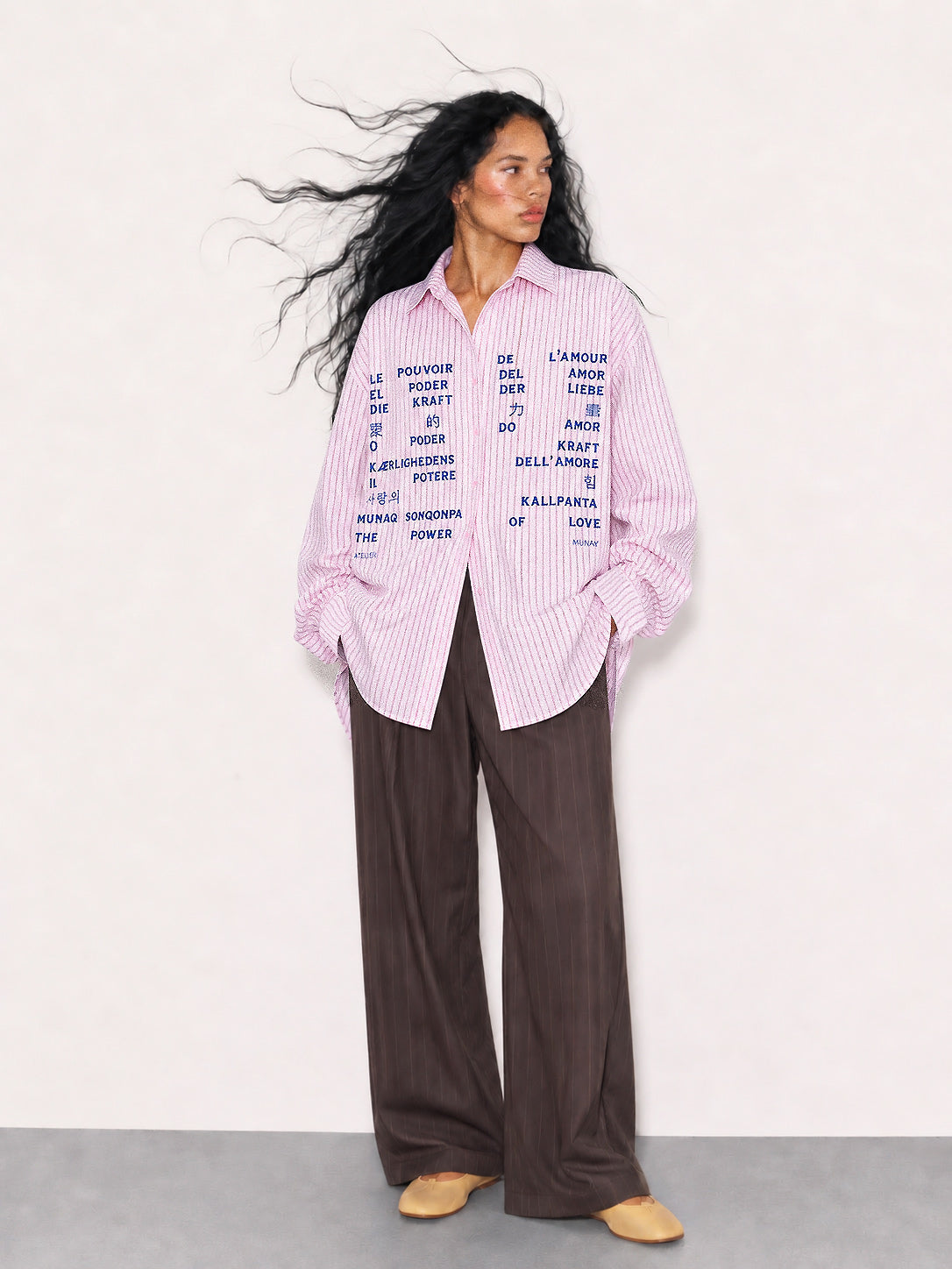 Camisa Amor Mundial - Rosa